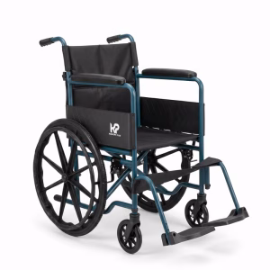 Silla De Ruedas Estándar en Acero con Rin Estrella 22" de 45,7 cm de ancho SKU: KBE-622A